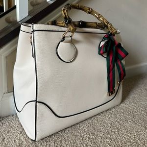 Wooden Top Handle Tote